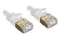 Preview: DINIC Patchkabel Cat.6, flach, PiMF/STP, PB, RJ45 St./St., OD 1,5mm x 6,1mm, weiß,DINIC Polybag, 5m