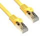 Preview: DINIC Cat.7 Premium Patchkabel 10 GB LAN / DSL Netzwerk, LSZH, PiMF/S-FTP Kabel, gelb, 0,30m