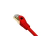 Preview: DINIC Cat.7 Premium Patchkabel 10 GB LAN / DSL Netzwerk, LSZH, PiMF/S-FTP Kabel, rot, 0,30m