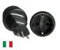 Preview: DINIC Reisestecker für Italien, 3-Pin Netzadapter, Adapter IT