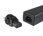 Preview: DINIC Netzadapter Schutzkontaktstecker auf C13 Kaltgeräte-Stecker, Schuko-Adapter
