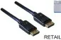 Preview: DINIC DisplayPort Kabel Stecker auf Stecker, VESA genormt Version 1.1/1.2, schwarz, 5m