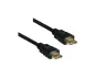 Preview: DINIC HDMI-High Speed 1.4 Kabel mit Ethernet, 4K 60Hz, 3D, schwarz, 1m