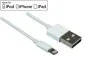Preview: DINIC iPhone/iPad/iPad mini Lightning Kabel, Apple 8pin auf USB 2.0, MFI zertifiziert, weiß, 2m