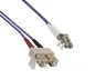 Preview: DINIC LWL Kabel OM4, Patchkabel LC/SC Lichtwellenleiter Multimode, 30m