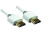 Preview: DINIC Super Slim HDMI 1.4 Kabel Stecker auf Stecker, AWG 36, OD 3,6mm, weiß