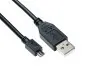 Preview: DINIC USB Kabel Micro B Stecker auf USB A Stecker, schwarz, DINIC Polybag, 1m