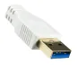 Preview: DINIC USB 3.0 Kabel A Stecker auf B Stecker, 2m 3P AWG 28/1P AWG 24, vergoldete Kontakte, weiß