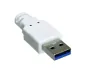 Preview: DINIC USB Adapter auf Gbit LAN für MAC und PC, USB 3.0 (2.0) A Stecker auf RJ45 Buchse, weiß, DINIC Polybag