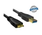 Preview: DINIC USB 3.0 Kabel A Stecker auf micro B Stecker, 3P AWG 28/1P AWG 24, vergoldete Kontakte, schwarz