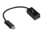 Preview: DINIC USB 3.2 Adapter Typ C St. auf USB 3.0 A Bu., 0,2m, OTG-fähig, schwarz