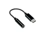 Preview: DINIC USB-C Adapter auf 3,5mm Audio (digital), 13,5cm mit Chipsatz, schwarz