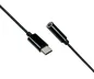 Preview: DINIC USB-C Adapter auf 3,5mm Audio (digital), mit Chipsatz, schwarz, 13,5cm