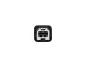 Preview: DINIC USB Kabel Typ C Stecker auf USB 2.0 B Stecker, schwarz, 0,5m