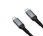 Preview: DINIC USB 3.2 HQ Kabel Typ C-C Stecker, unterstützt 100W (20V/5A) Aufladung, 20 GBit/s, schwarz, 2m