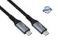 Preview: DINIC USB 3.2 HQ Kabel Typ C-C Stecker, schwarz, unterstützt 100W (20V/5A) Aufladung, 20 GBit/s, 1m