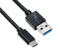 Preview: DINIC USB 3.1 Kabel Typ C - 3.0 A , schwarz, 1m 5Gbps, 3A charging, Polybag