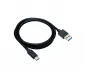 Preview: DINIC USB 3.1 Kabel Typ C - 3.0 A , schwarz, 5Gbps, 3A charging, Polybag, 2m