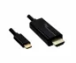 Preview: DINIC USB 3.2 Typ C auf HDMI 4K2K@60Hz, HDCP, schwarz, 2m