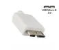 Preview: DINIC Kabel USB 3.2 Typ C St./USB 3.0 micro B St., weiß, DINIC Box mit Euroloch, 1m