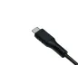 Preview: USB Typ C auf C Ladekabel, Polybag, schwarz, 0.5m 2x USB Typ C Stecker, 60W, 3A, OD: 3.5mm