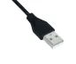 Preview: USB Typ C auf A Ladekabel, Polybag , schwarz, 0.5m USB Typ C auf A Stecker, 5V, 3A, OD: 3,5mm