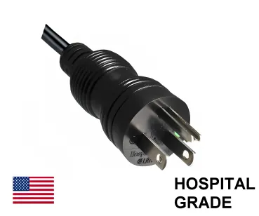 DINIC Netzkabel Amerika USA Typ B HOSPITAL GRADE auf C13, 5m