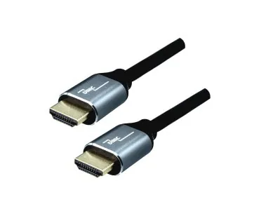 DINIC HDMI 2.1 Kabel, 2x Stecker Aluminiumgehäuse, 1m 48Gbps, 4K@120Hz, 8K@60Hz, 3D, HDR, DINIC Polybag