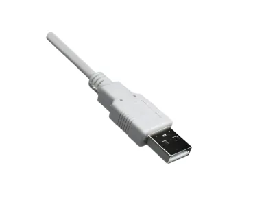 DINIC USB 2.0 Kabel A Stecker auf B Stecker, 28 AWG / 2C, 26 AWG / 2C, grau, 5m