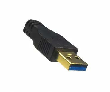 DINIC USB 3.0 Kabel A Stecker auf micro B Stecker, 3P AWG 28/1P AWG 24, vergoldete Kontakte, schwarz, 0,20m