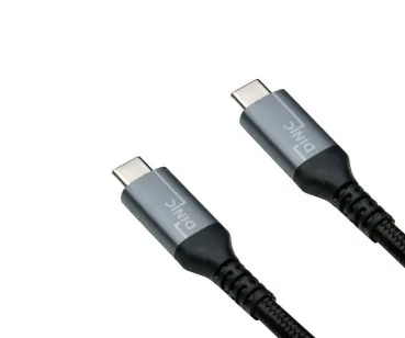 DINIC USB 3.2 HQ Kabel Typ C-C Stecker, unterstützt 100W (20V/5A) Aufladung, 20 GBit/s, schwarz, 2m