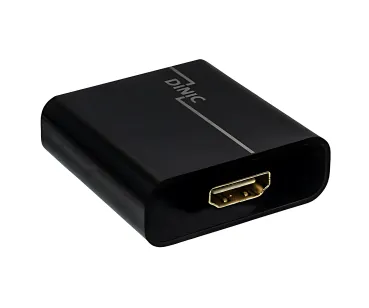 DINIC Adapter USB Typ C Stecker auf HDMI Buchse, 4K*2K@60Hz, HDR, schwarz