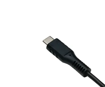 USB Typ C auf C Ladekabel, Polybag, schwarz, 1m 2x USB Typ C Stecker, 60W, 3A, OD: 3.5mm