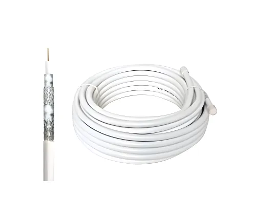 DINIC Premium Koaxial TV / SAT Verlegekabel, Rolle 10 - 50m, 120dB, 4k