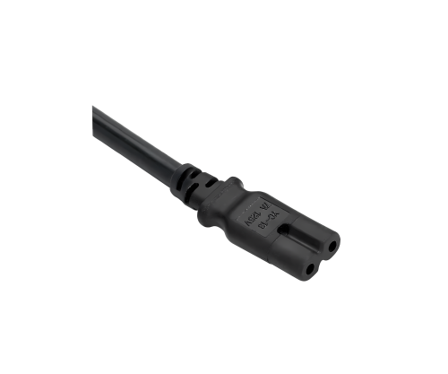 DINIC Netzkabel 2-Pin Verlängerung, C7 auf C8, 2m