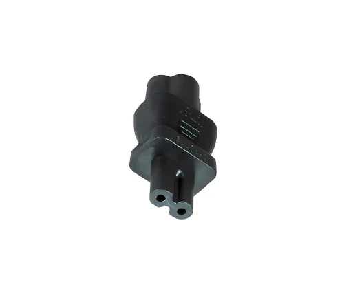 DINIC Netzadapter C6 / C7 Euro-8 Stecker, Adapter 3-pin auf 2-pin