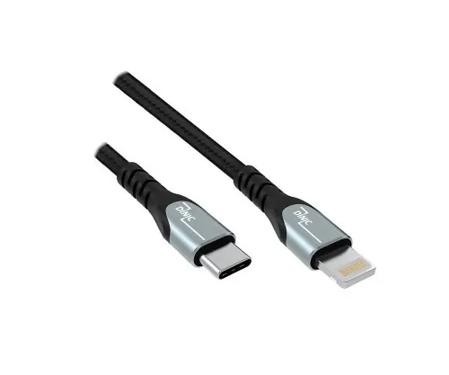 DINIC USB C auf Lightning HQ Kabel, PD, MFi zertifiziert, Sync- und Schnellladekabel, 1m