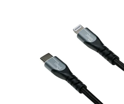 DINIC USB C auf Lightning HQ Kabel, MFi, PD, Box, MFi zertifiziert, Sync- und Schnellladekabel, 2m