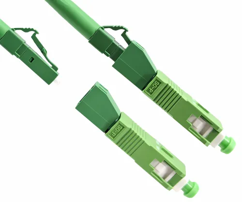 DINIC LWL Adapter LC/APC Buchse auf SC/APC Stecker Glasfaser Adapter, Singlemode / Simplex