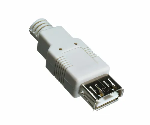DINIC USB 2.0 Verlängerung A St. auf A Bu., 28 AWG/2C, 26 AWG/2C, grau, 2m