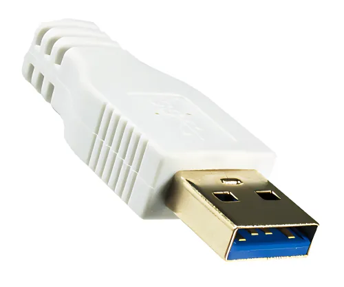 DINIC USB 3.0 Kabel A Stecker auf B Stecker, 2m 3P AWG 28/1P AWG 24, vergoldete Kontakte, weiß