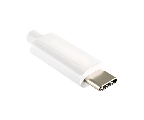 DINIC USB-C Adapter auf 3,5mm Audio (digital), weiß, PB mit Chipsatz, weiß, DINIC Polybag