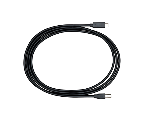 DINIC USB Kabel Typ C Stecker auf USB 2.0 B Stecker, schwarz