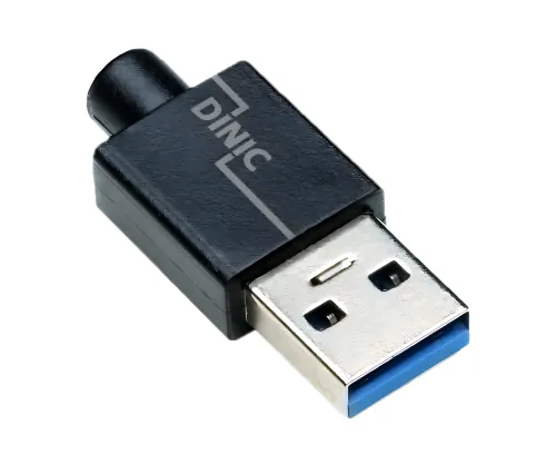 DINIC USB 3.1 Kabel Typ C - 3.0 A , schwarz, 5Gbps, 3A charging, Polybag, 2m