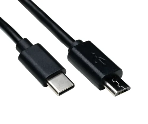 DINIC USB 3.1 Kabel Typ-C auf micro B, schwarz, 2m