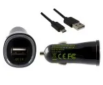 DINIC USB KFZ Quick Charger, Ladeadapter + USB Kabel, Eingang 12V DC, Ausgang 5V 1,5A/9V 1,5A/12V 1,2A, 1m