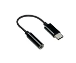 DINIC USB-C Adapter auf 3,5mm Audio (digital), mit Chipsatz, schwarz, DINIC Polybag, 13,5cm