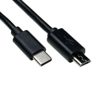 DINIC USB 3.1 Kabel Typ-C auf micro B, 0.50m, schwarz