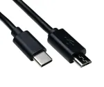 DINIC USB 3.1 Kabel Typ-C auf micro B, 1m, schwarz